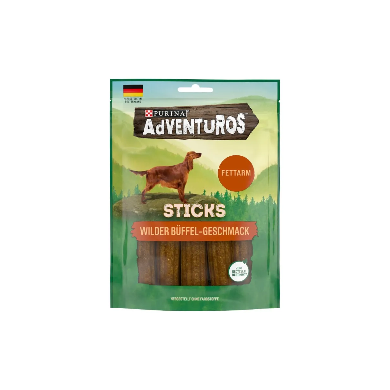 Adventuros PURINA Friandises pour chiens au goût de buffle allégées en matières grasses 6 x 120 g
