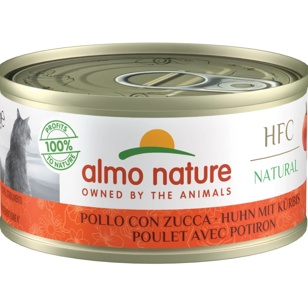 Almo nature HFC Natural Cat poulet avec potiron 24x70g