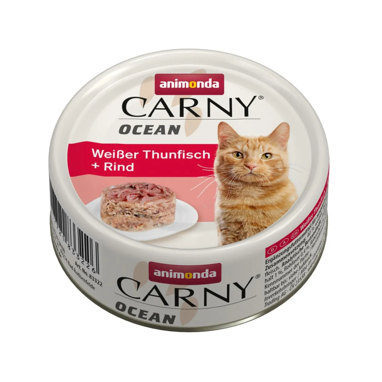 animonda Carny Nourriture humide pour chat Adulte, Ocean 12x80 g Thon et bœuf