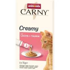 animonda Carny nourriture humide pour chat adulte, Creamy avec taurine 11x 6x15g Saumon