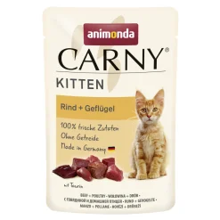 animonda Nourriture humide pour chatons Carny Volaille et bœuf 12x85 g