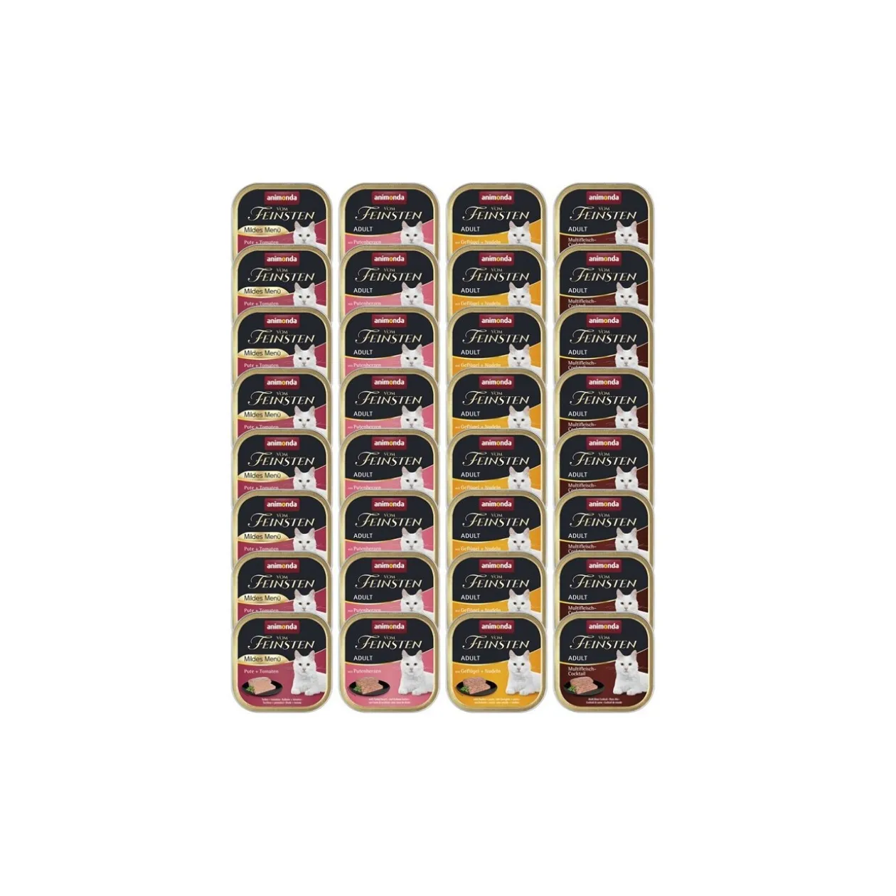 animonda vom Feinsten Adult Mixpaket 32x100 g Sélection de viandes