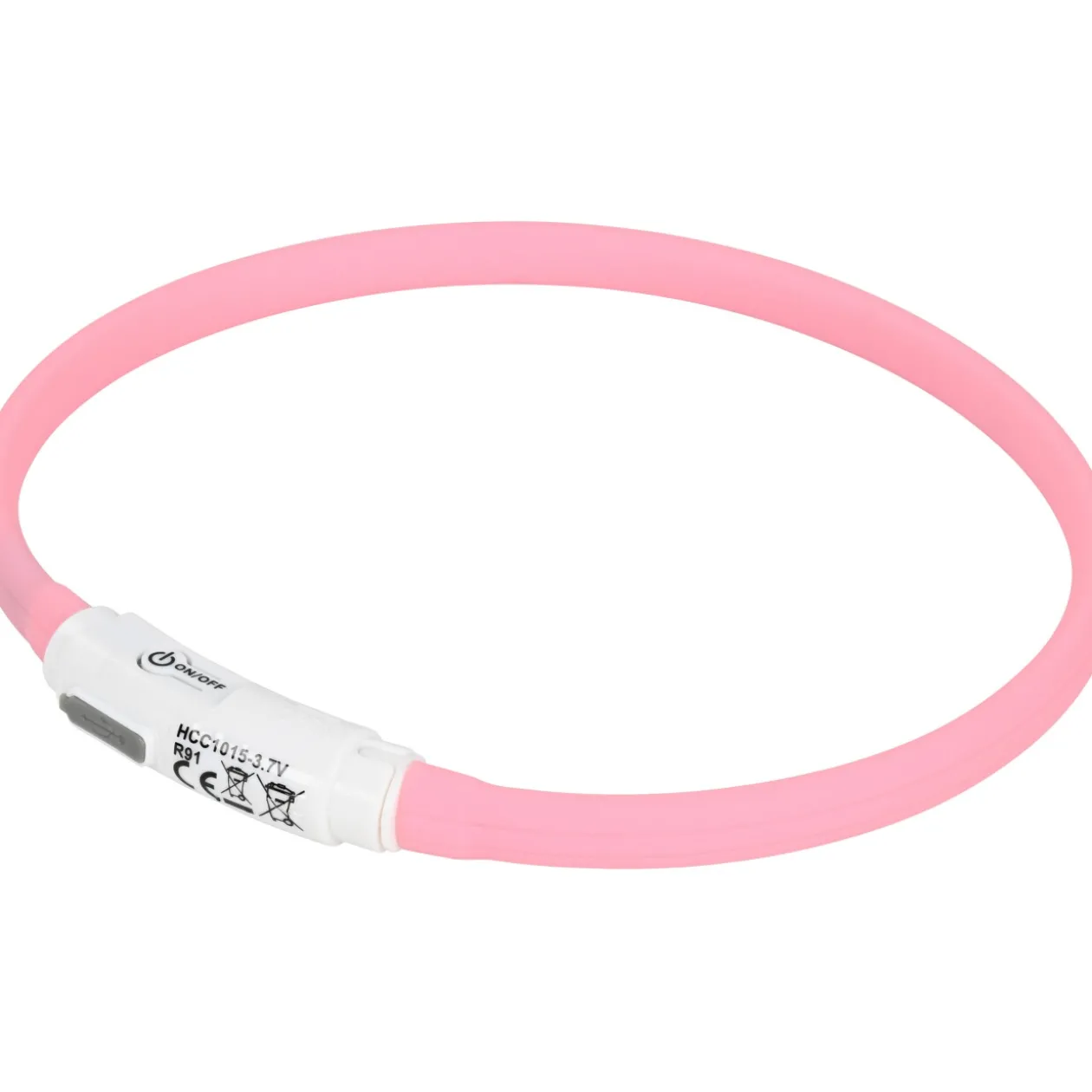 AniOne Anneau lumineux en silicone Candy rose XS