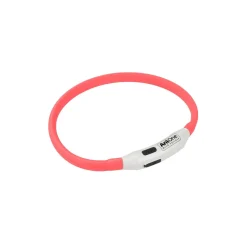 AniOne Collier en silicone clignotant rouge