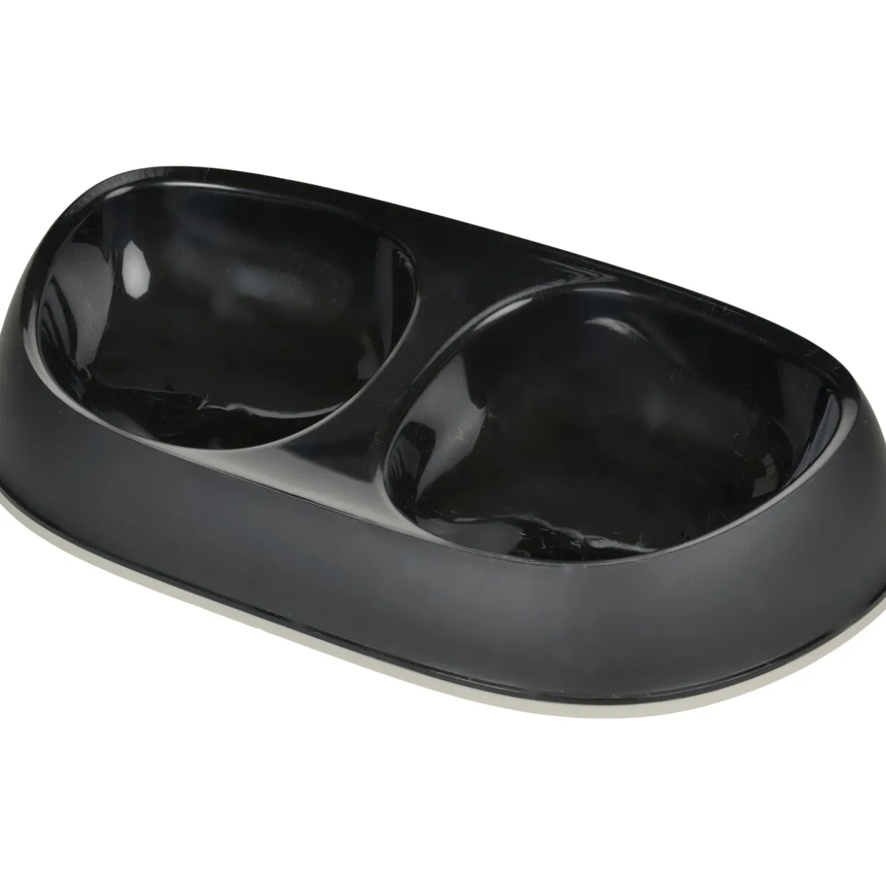 AniOne Gamelle en plastique Blacky 2x200 ml