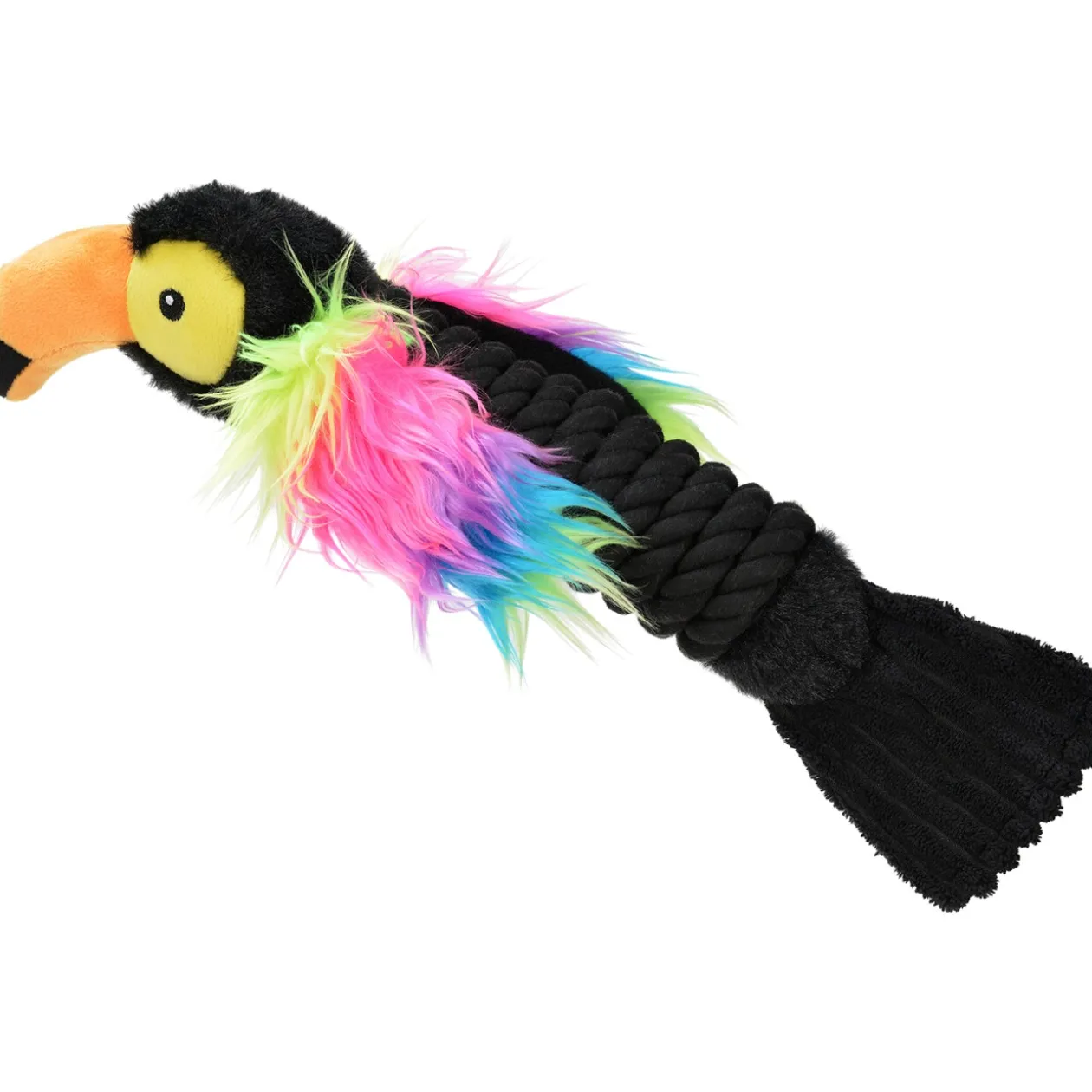 AniOne Jouet pour chien Toucan recouvert de corde M