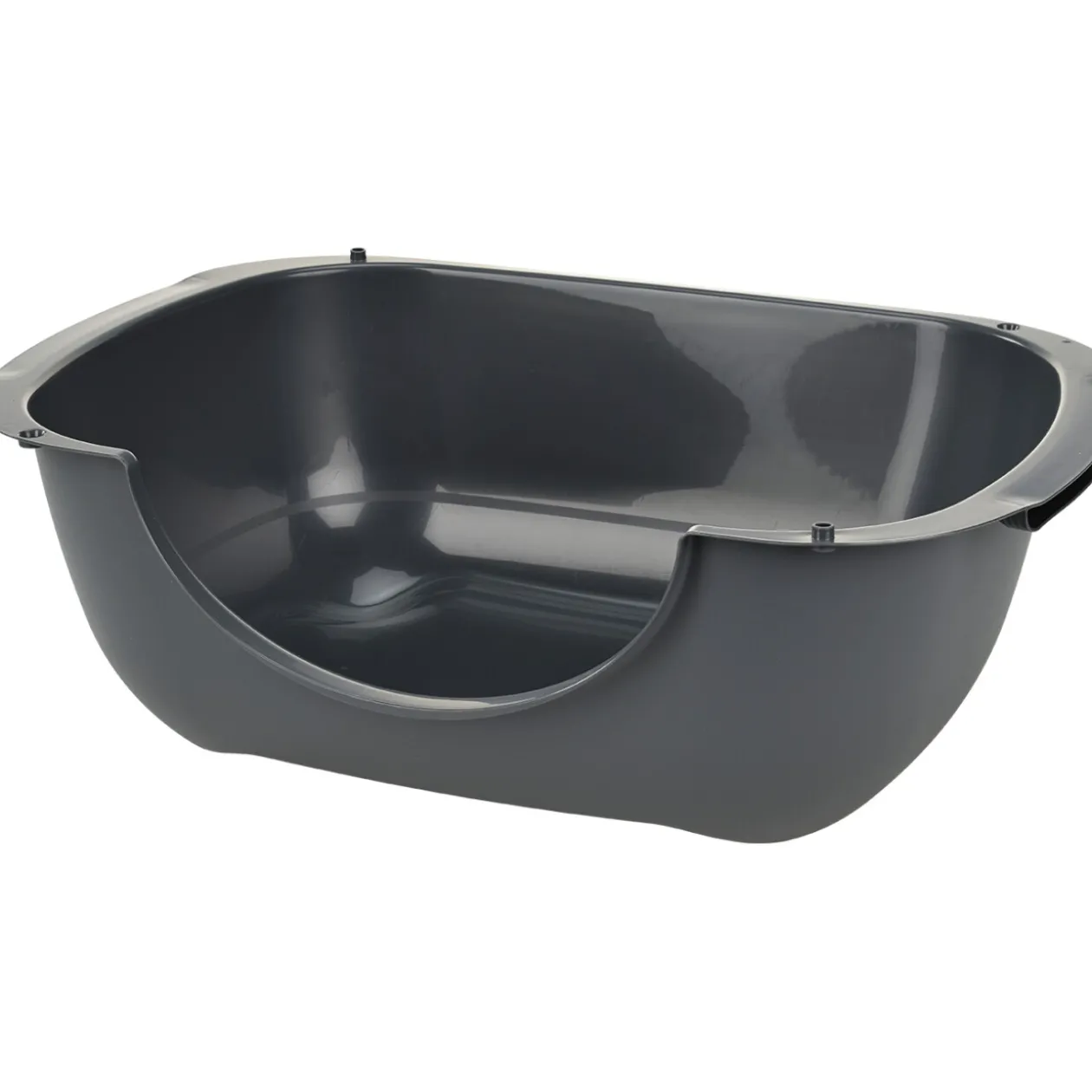 AniOne Toilette ouverte Bella 56 x 39,5 x 19 cm gris