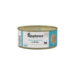 Applaws Nourriture humide chat adulte en bouillon Filet de thon 24x70 g
