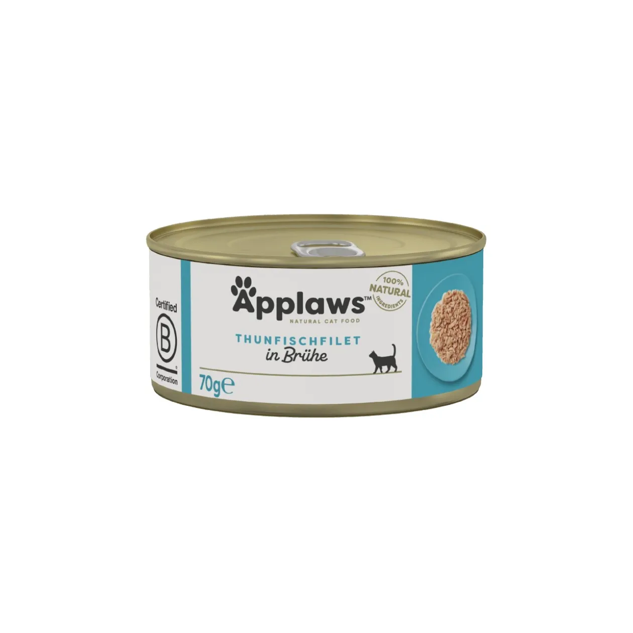 Applaws Nourriture humide chat adulte en bouillon Filet de thon 24x70 g