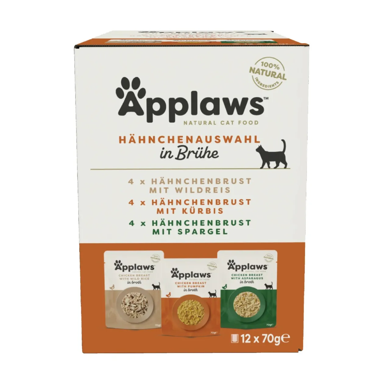 Applaws nourriture humide chat adulte multipack Variation de poulet 12x70 g