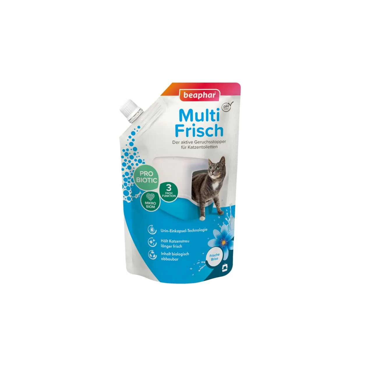 Beaphar Multi-Frisch pour les toilettes pour chats 400 g Brise fraîche