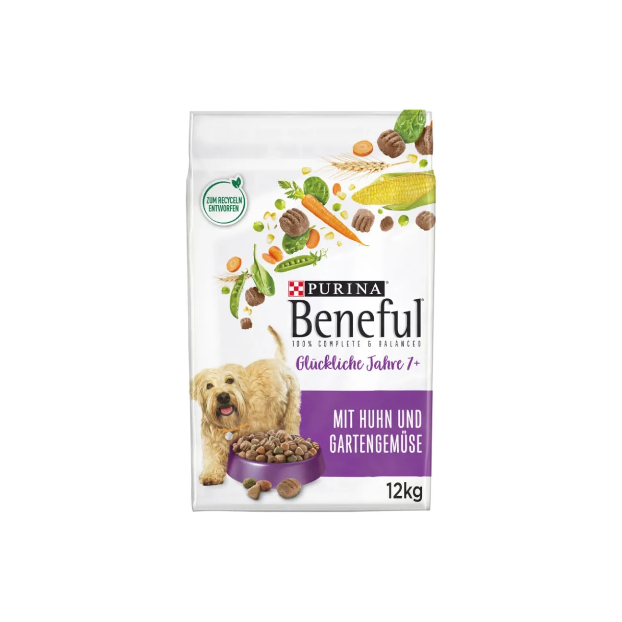 Beneful PURINA Années heureuses 7+ au poulet, légumes du jardin 12 kg