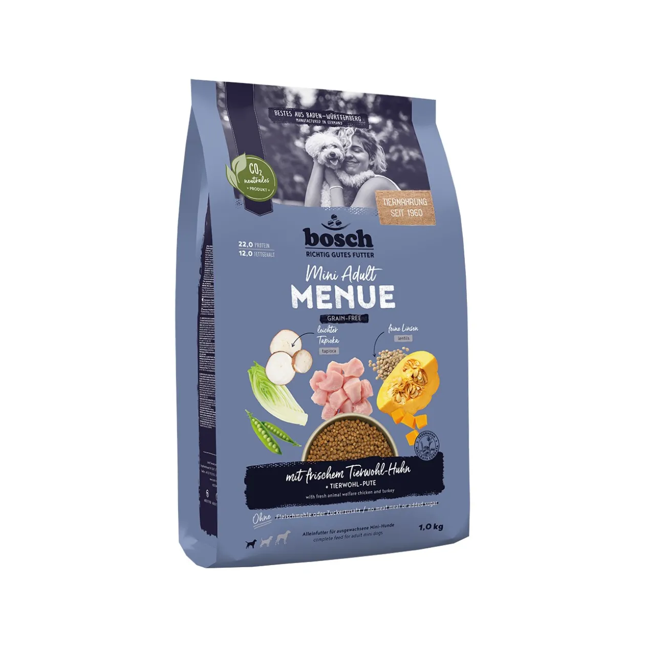 bosch Nourriture sèche HPC chien Mini adulte Menu poulet 1 kg