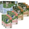 BOZITA Nourriture humide chat Bouchées en sauce au poisson et à la viande Multibox 12 x 85 g
