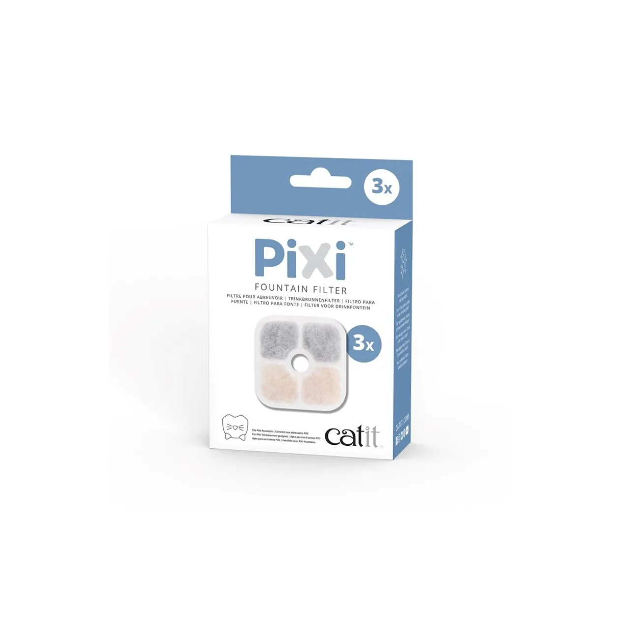 Catit Filtre de rechange pour fontaine à eau Pixi Fountain 3 pcs
