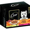 Cesar Multipack en gelée à la carotte, au poulet, au bœuf et aux légumes 4 x 12 x 100 g