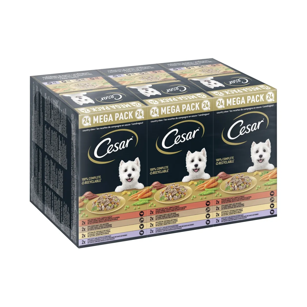 Cesar Multipack ragoût de campagne 24 x 150 g