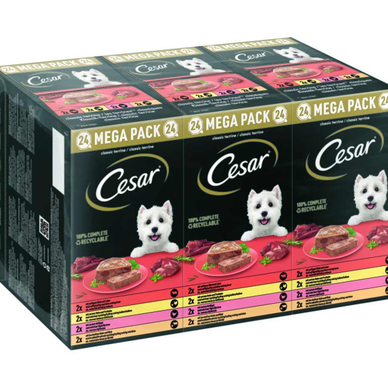 Cesar Multipack terrine classique 24 x 150 g