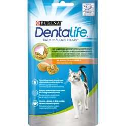 DentaLife Friandise pour chat adulte au poulet - 40g