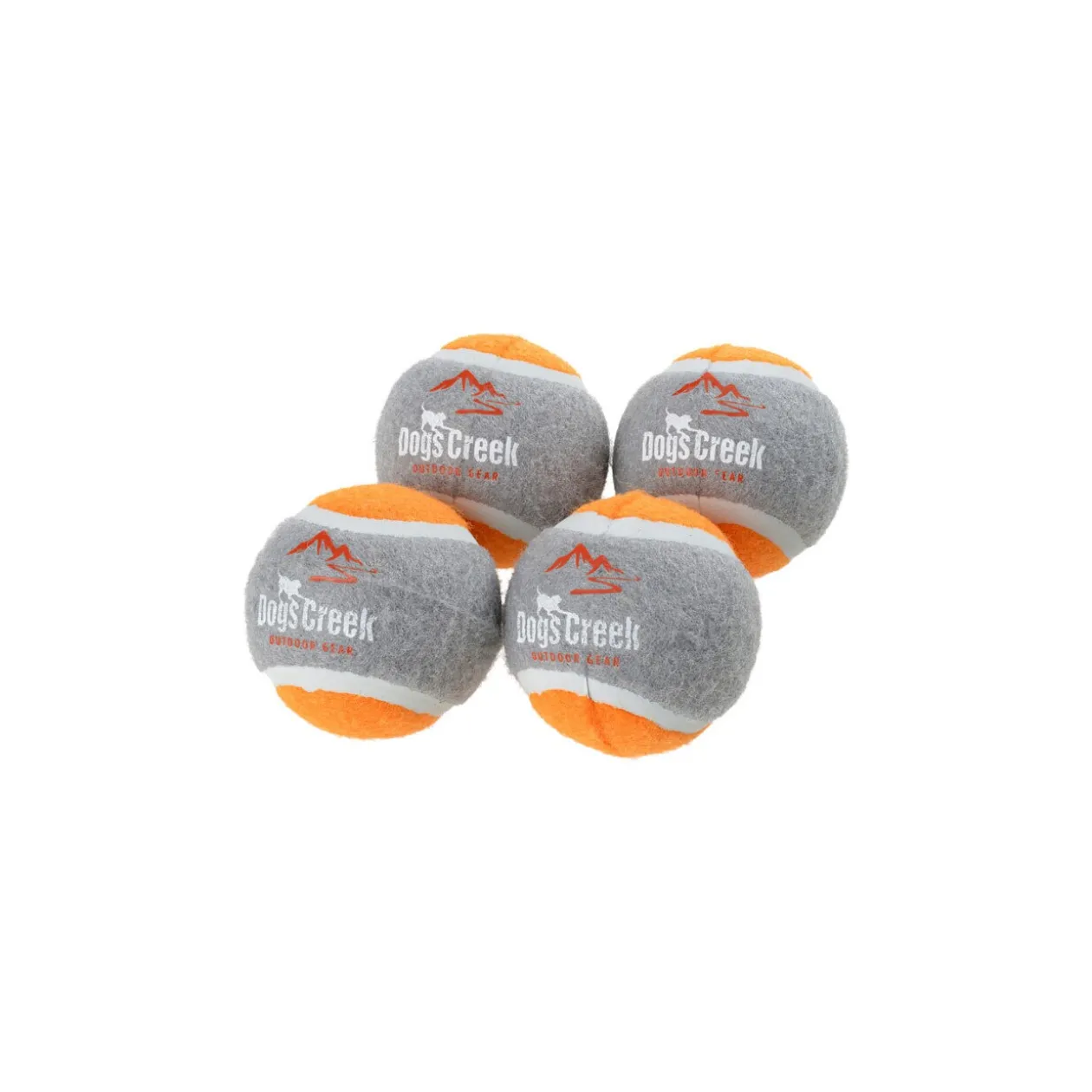 Dogs Creek Balles de tennis Ibex , lot de 4 orange