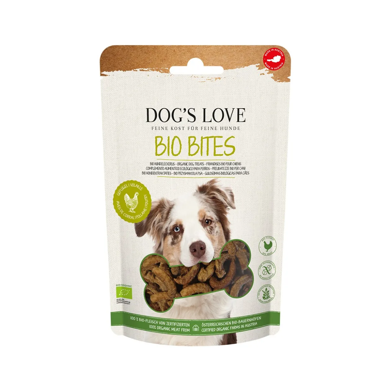 DOG'S LOVE DOG’S LOVE BITES BIO Volaille 150 g
