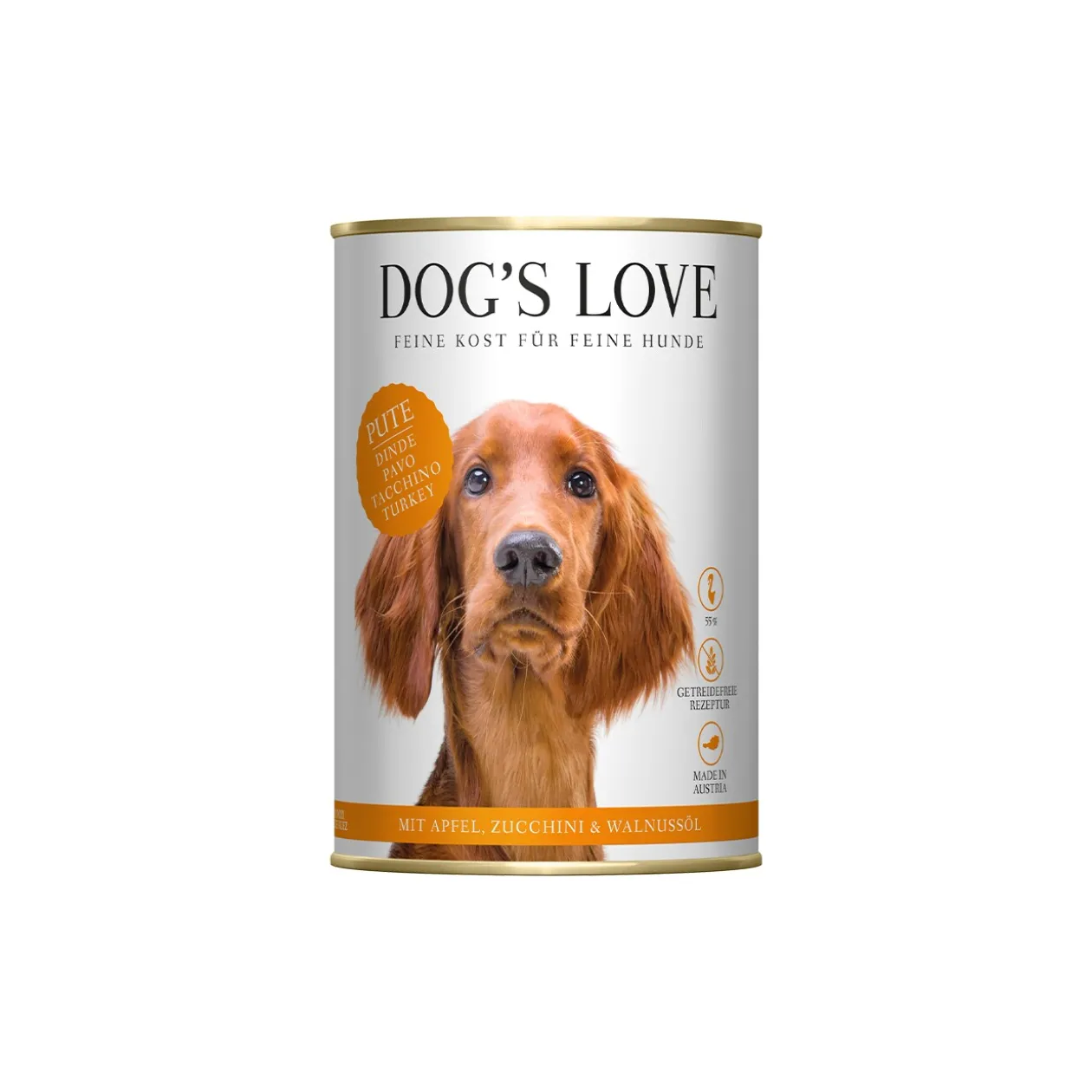 DOG'S LOVE Junior Dinde et courgettes 6x400 g