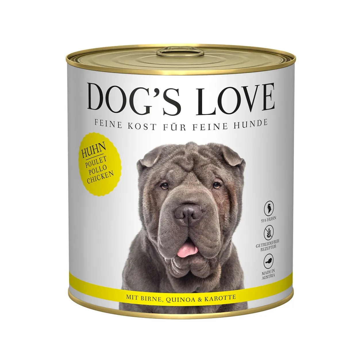 DOG'S LOVE L'AMOUR DU CHIEN Adulte Poulet 6x800 g