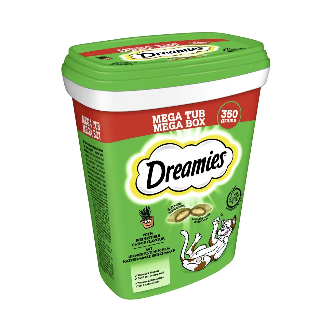 Dreamies Mega Box 350g Herbe aux chats