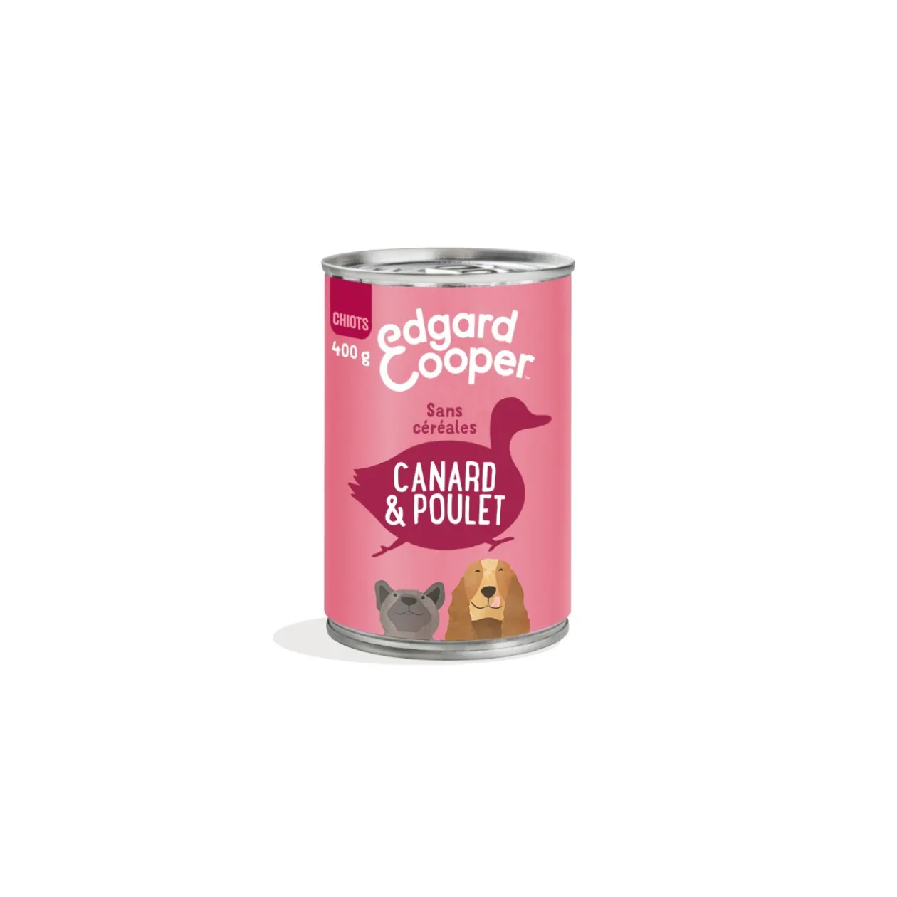 Edgard & Cooper Boîte Fabuleux Canard & Poulet Chien Junior 6 x 400 g