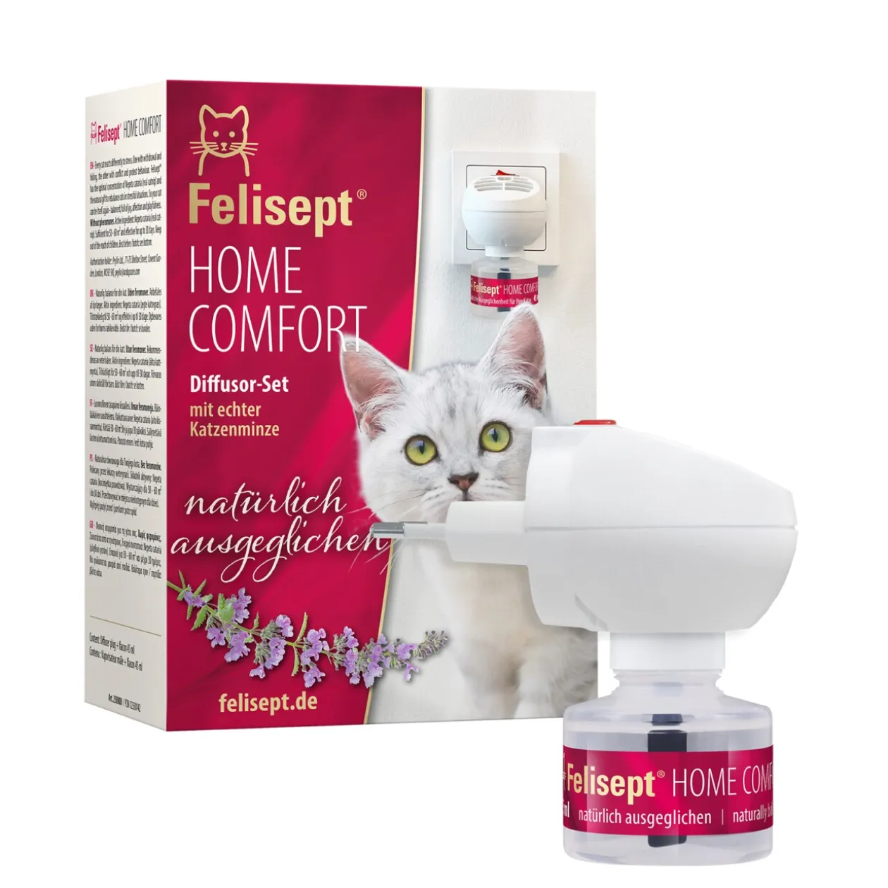 Felisept Ensemble diffuseur d'ambiance Home Comfort pour chats 45 ml