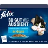 Felix Aussi bon que beau 12 x 85 g Variété de saveurs aquatiques