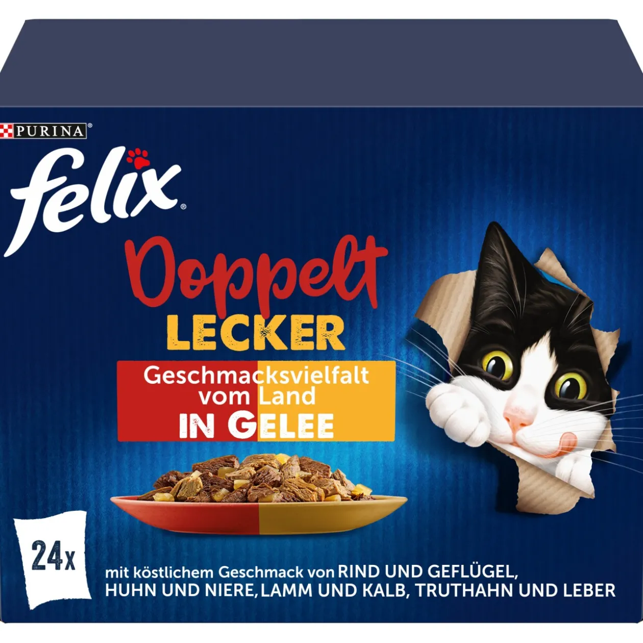 Felix Doppelt Lecker 24 x 85 g Variété de saveurs du pays