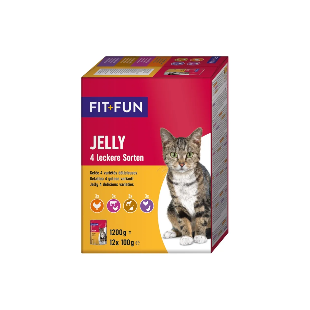 FIT+FUN Adult Jelly 4 variétés 12 x 100 g