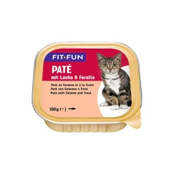 FIT+FUN Adult Paté Saumon et truite 16x100 g