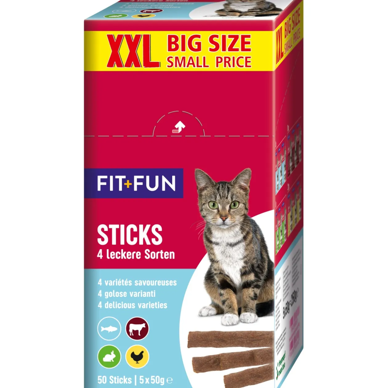 FIT+FUN Bâtonnet XXL-Multipack 250 g