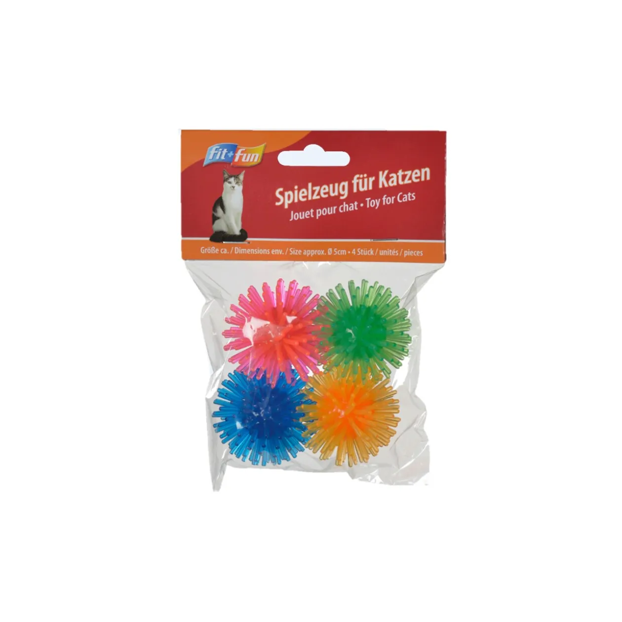 FIT+FUN Jouet balles-hérissons lot de 4