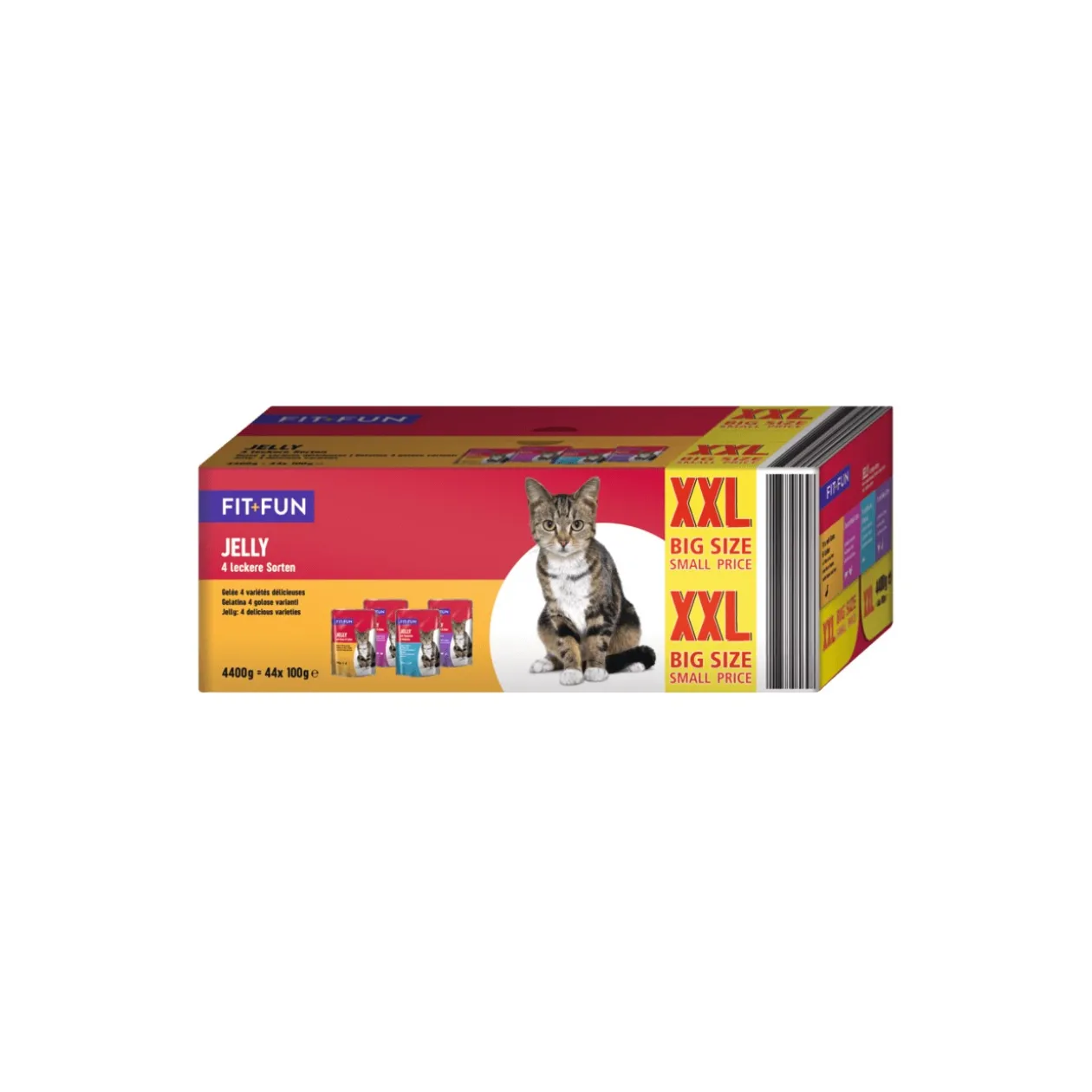 FIT+FUN Multipack Jelly XXL 44x100 g 4 variétés différentes