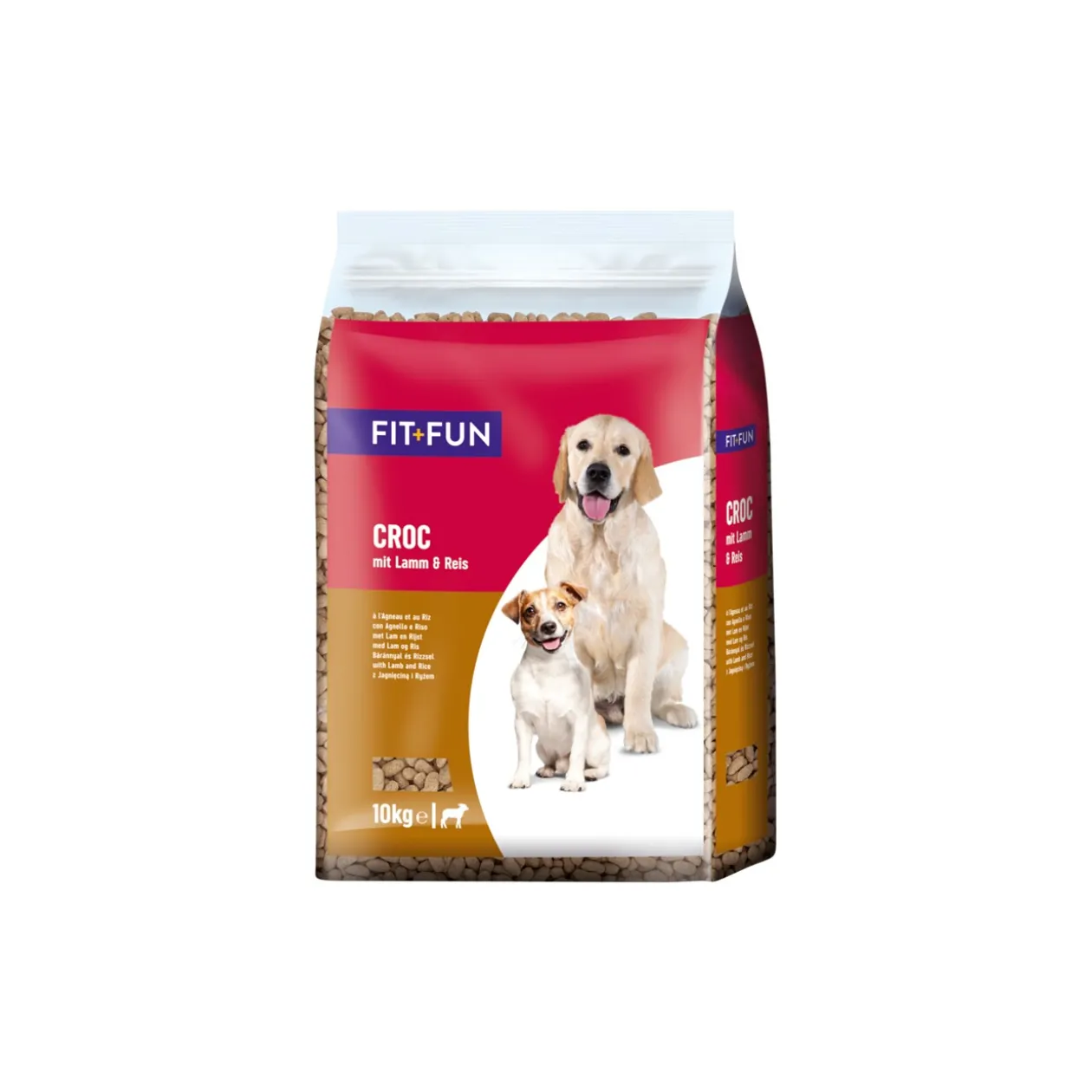 FIT+FUN nourriture sèche adulte 10 kg Agneau et riz
