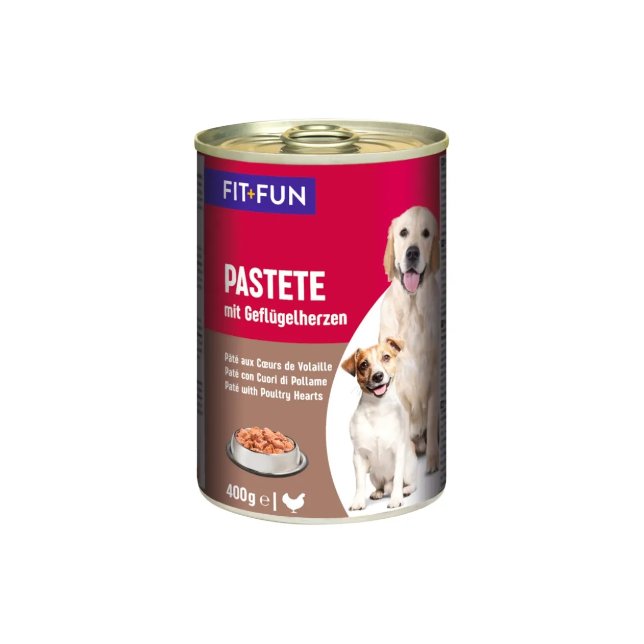 FIT+FUN Pâté Cœur de volaille 6x400 g