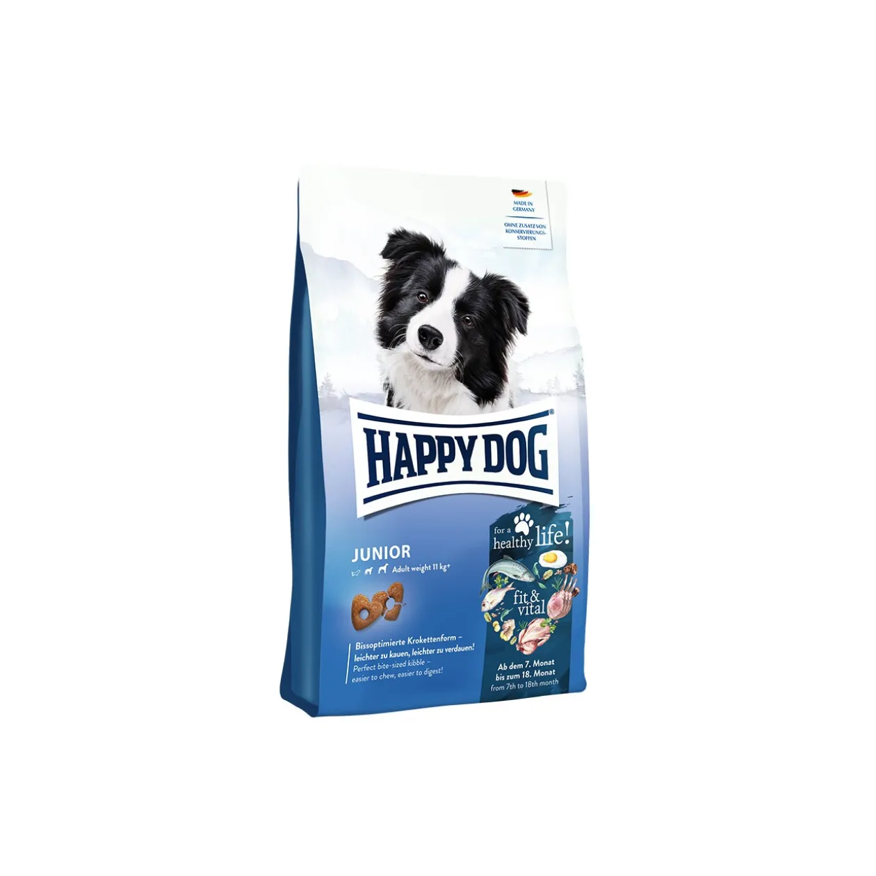HAPPY DOG fit & vital Croquettes pour chien, Junior 4 kg