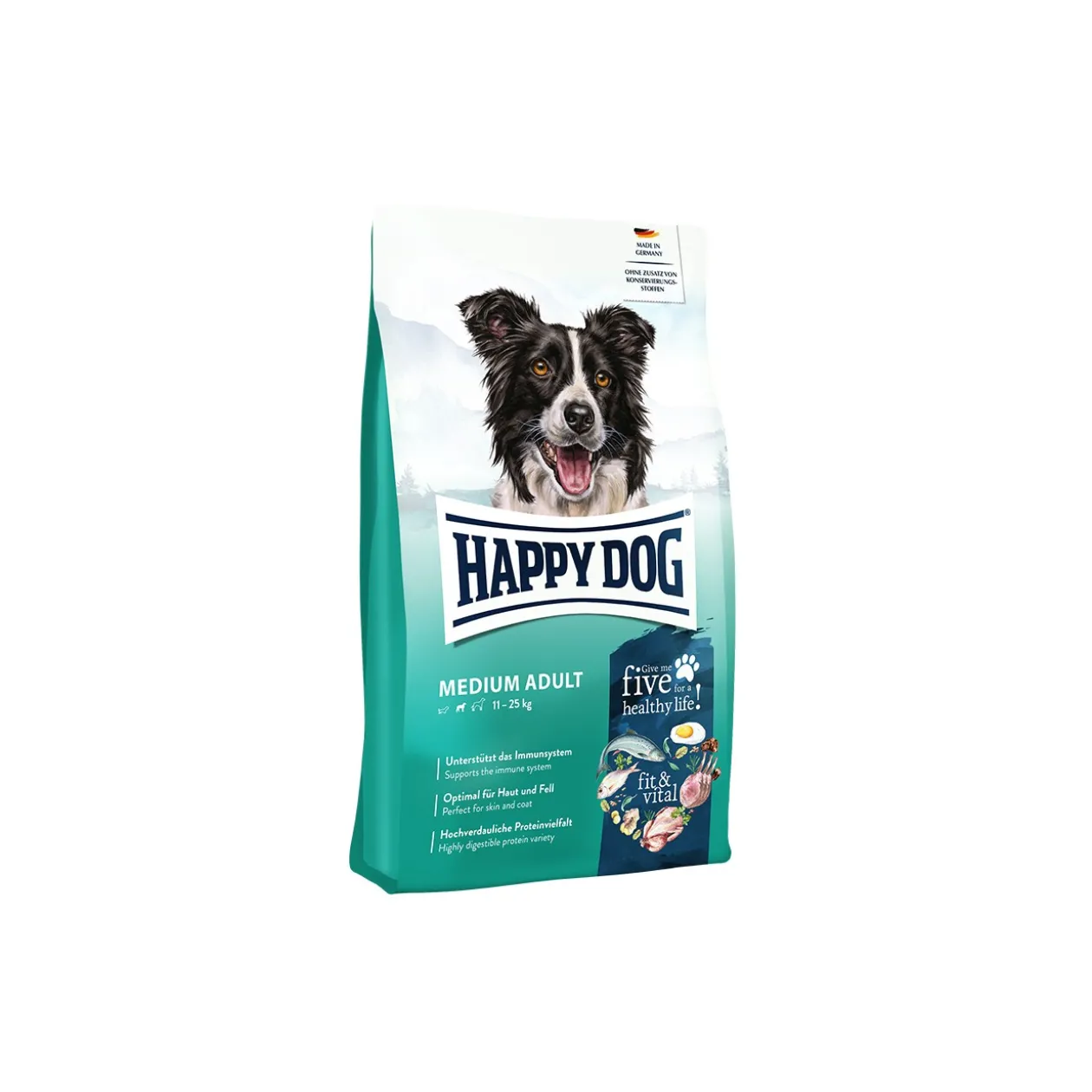 HAPPY DOG fit & vital Croquettes Chien Adulte, Medium 4 kg
