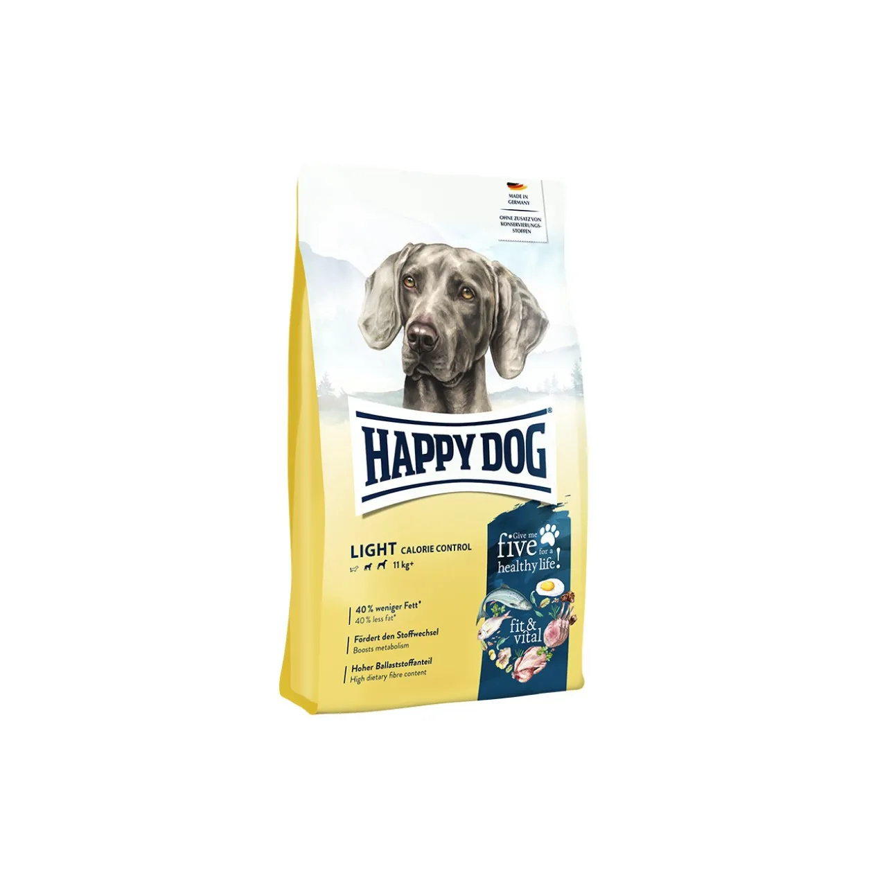HAPPY DOG fit & vital Croquettes Chien Adulte, Contrôle des Calories Légères 4 kg