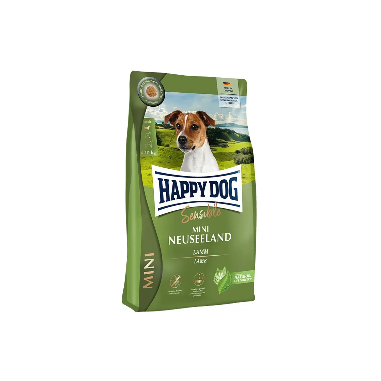 HAPPY DOG Sensible Croquettes Chien Adulte, Mini Nouvelle-Zélande 800 g