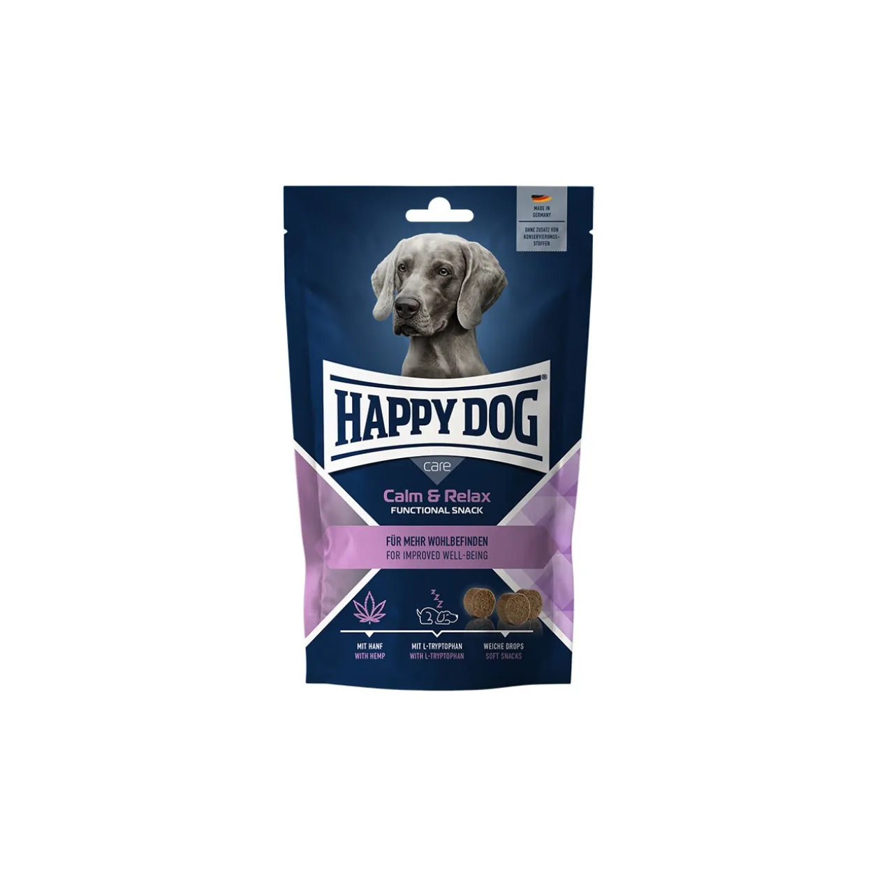 HAPPY DOG Snack de soin pour chien Happy Calm & Relax 100 g