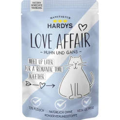 HARDYS Nourriture humide Love Affair pour chat Poulet et oie 12x100 g