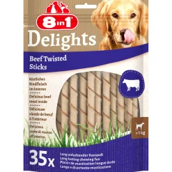 8in1 Bâtonnets torsadés Delights au bœuf 35 pcs