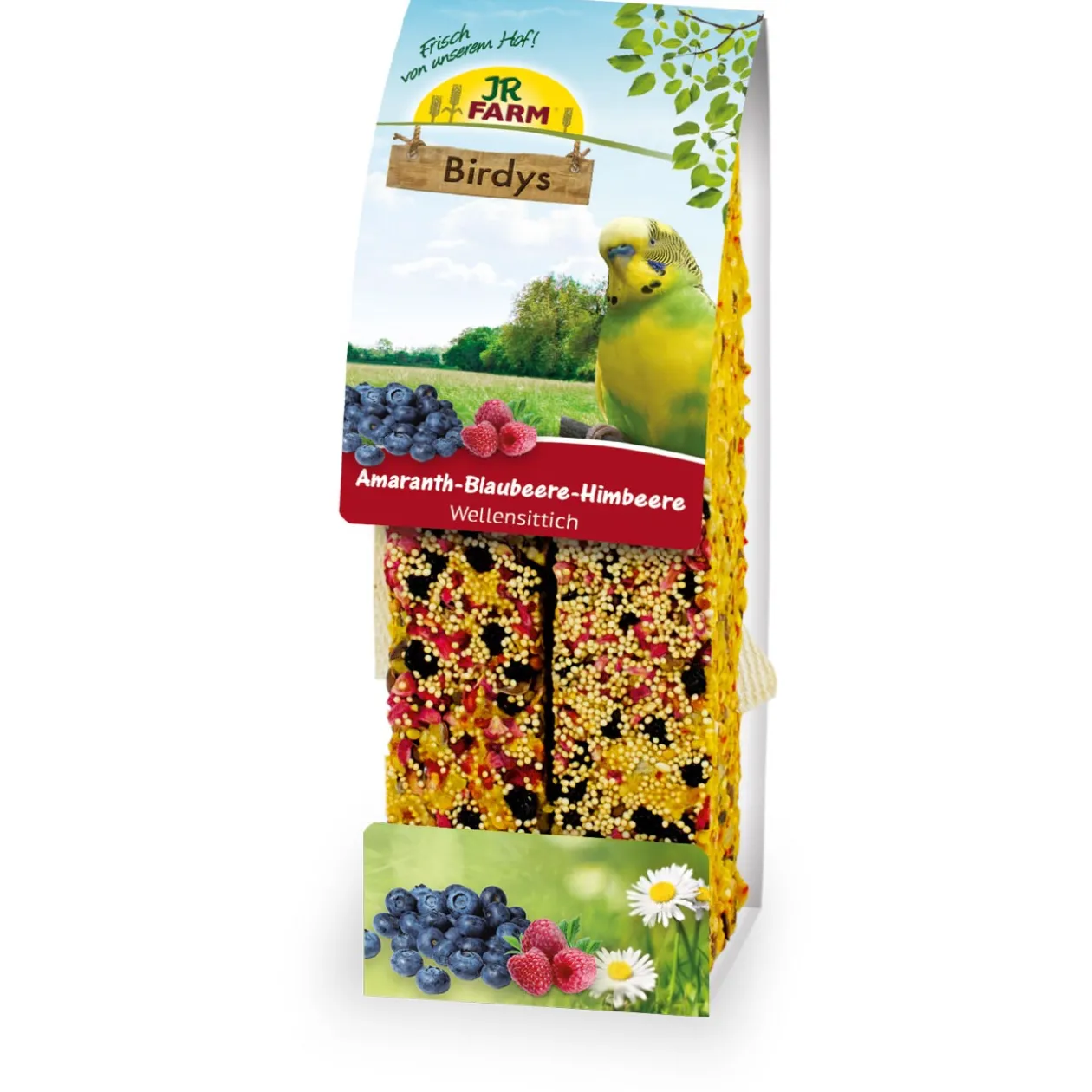 JR Farm BIRDY’s perroquet 130 g Amarante, myrtilles, framboises