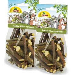 JR Farm Encas en bois de pommier 2 x 100 g