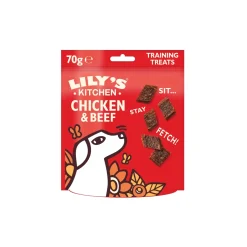 LILY'S KITCHEN Friandises d'entraînement pour chiens adultes Poulet & Bœuf 70 g