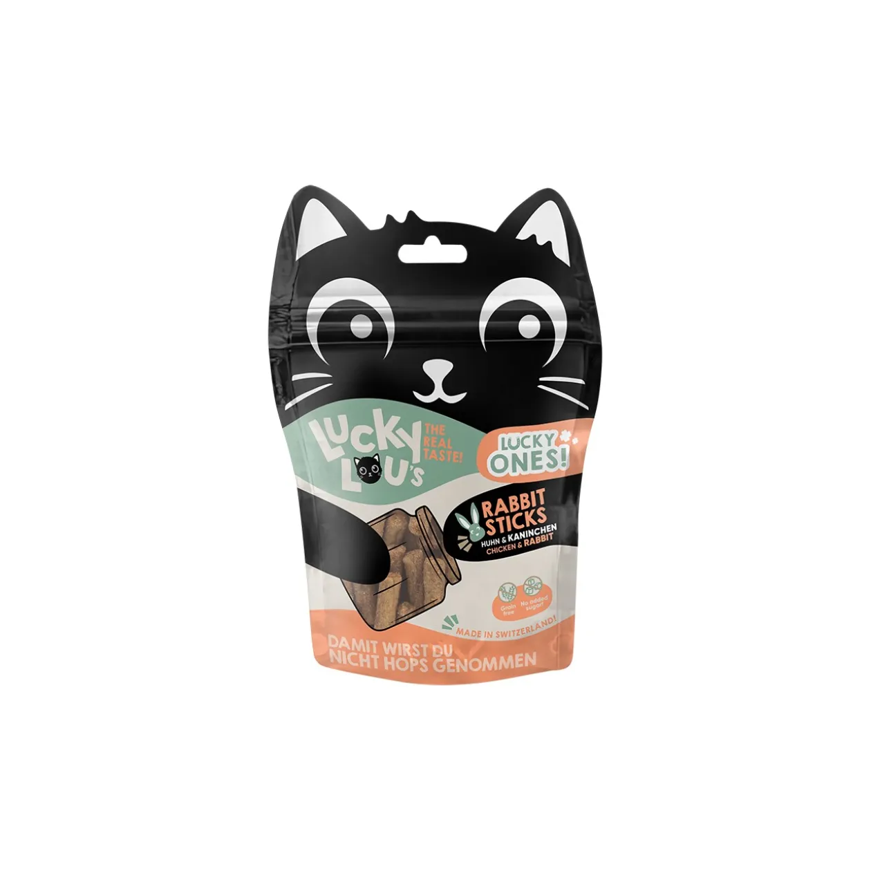 Lucky Lou Lucky Ones Bâtonnets 8 x 50 g Poulet et lapin